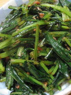 壬生菜と鮭フレークの炒め物-レシピのメイン写真