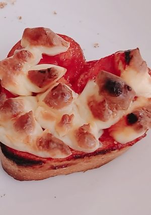 時短で簡単！ハートの食パンピザ🍕-レシピのメイン写真