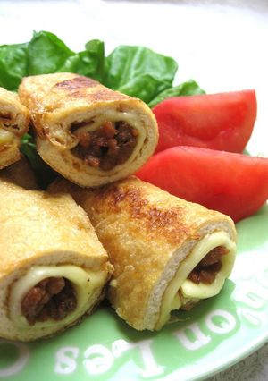 肉味噌とチーズの油揚げロール-レシピのメイン写真