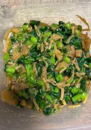 春菊のなめたけ和え-レシピのメイン写真