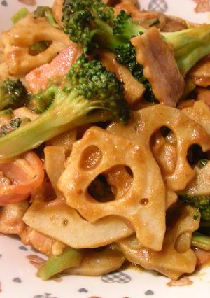 レンコンとベーコンの華麗（カレー）な炒め-レシピのメイン写真