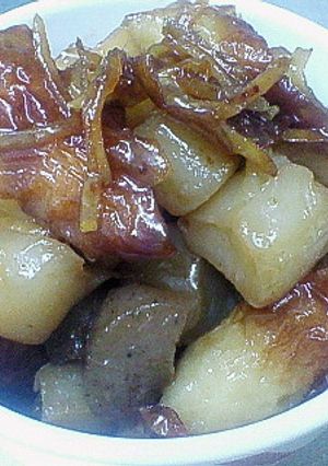 こんにゃく＆ちくわの甘辛炒め煮♪-レシピのメイン写真
