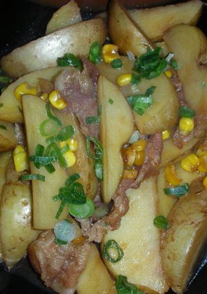 新じゃがと豚肉の甘辛煮込み-レシピのメイン写真