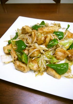 鶏むね肉と野菜のオイスター炒め♪-レシピのメイン写真