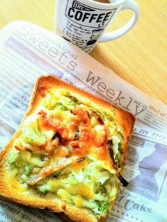 きんぴらごぼう変身トースト(ノ´∀`*)-レシピのメイン写真