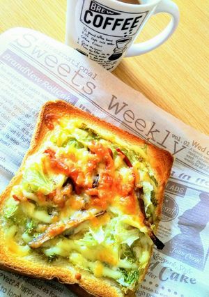 きんぴらごぼう変身トースト(ノ´∀`*)-レシピのメイン写真