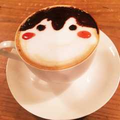 コウペンちゃんカフェラテ-レシピのメイン写真