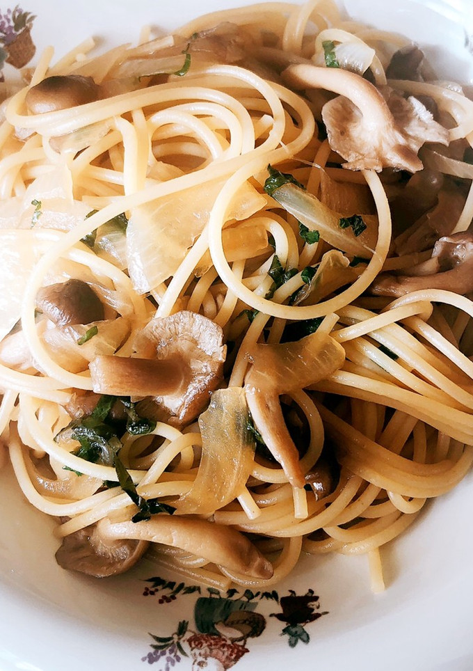 きのこと大葉の簡単和風パスタ-レシピのメイン写真