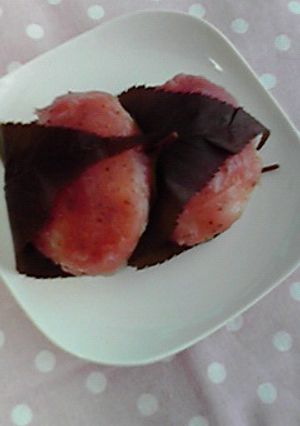 余ったおはぎのもち米＆米で☆桜のおはぎ-レシピのメイン写真