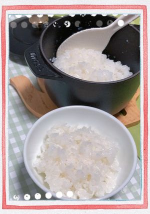 ストウブで〜ご飯を炊く〜(o˘◡˘o)♡-レシピのメイン写真