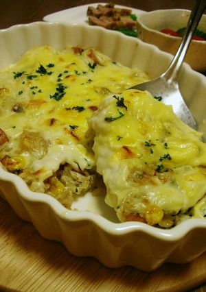 スパムのバターしょうゆドリア-レシピのメイン写真