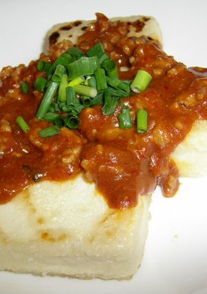 豆腐のピリ辛肉味噌がけ-レシピのメイン写真