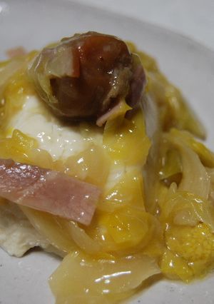 春キャベツの餡かけ豆腐-レシピのメイン写真