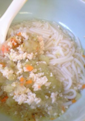 離乳食・中期■鶏とお野菜のそうめん-レシピのメイン写真