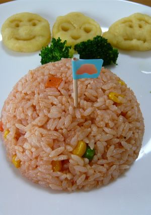 レンジでチンしてケチャップライス-レシピのメイン写真