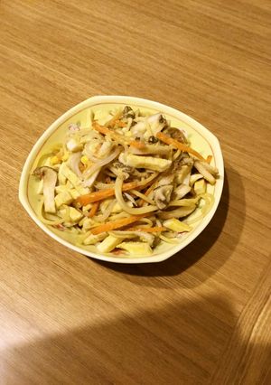 ボリューム大！ゆで卵のパスタ-レシピのメイン写真