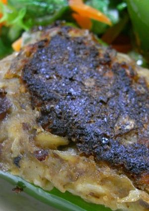 ベジタリアンのピーマンの肉詰め風-レシピのメイン写真
