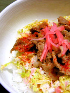 辛っ!うまっ!がっつりサラダ豚丼!-レシピのメイン写真