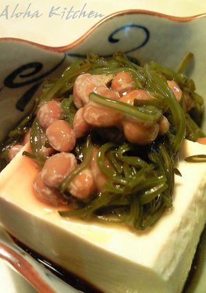 めかぶ納豆豆腐がけ-レシピのメイン写真