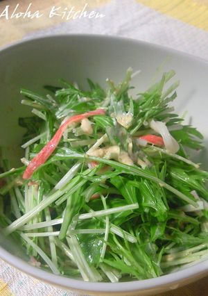 *ごまマヨでシャキシャキ水菜サラダ*-レシピのメイン写真