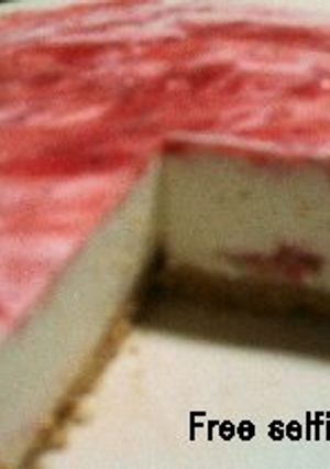簡単！苺のレアチーズケーキ-レシピのメイン写真