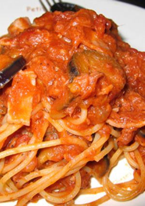 なすとベーコンの あらごしトマトパスタ-レシピのメイン写真