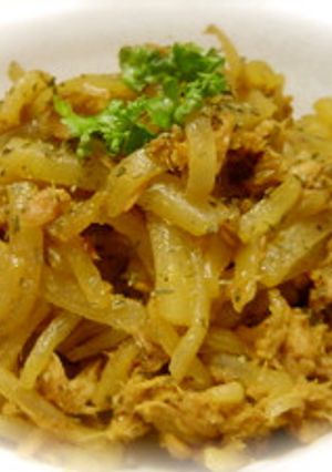 簡単☆ヤーコンとツナのカレー粉炒め-レシピのメイン写真