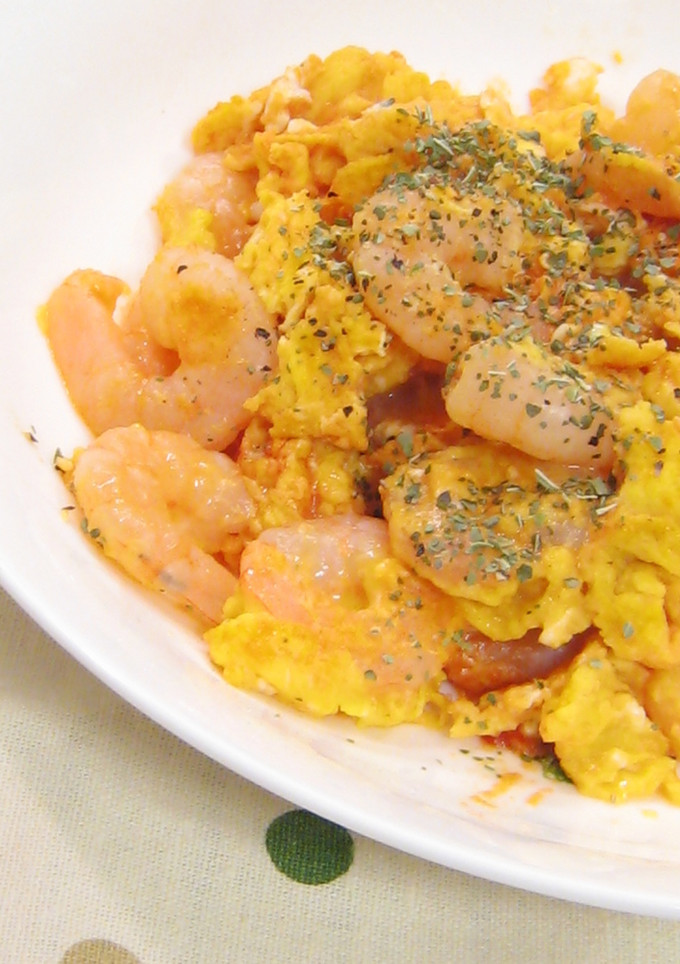 えびと卵のトマト風味炒め-レシピのメイン写真