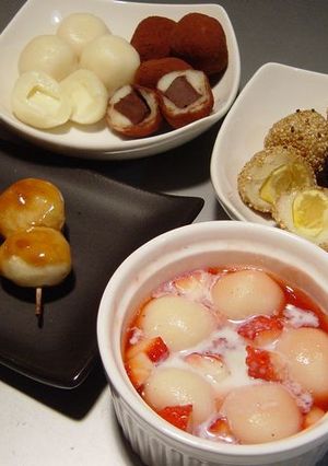 アレンジ色々☆白玉団子-レシピのメイン写真