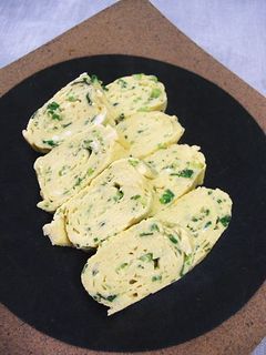 豆乳でフワッ♪♪ねぎ入り卵焼き-レシピのメイン写真