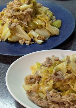 キャベツ大量消費！豚肉のオイスター炒め-レシピのメイン写真