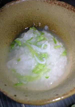 離乳食・中期■レタスとシラスのおかゆ-レシピのメイン写真