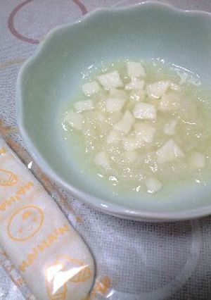 離乳食・中期■赤ちゃんせんべいをご飯に♪-レシピのメイン写真