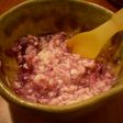 離乳食 もぐもぐ期 紫芋の豆腐混ぜ
