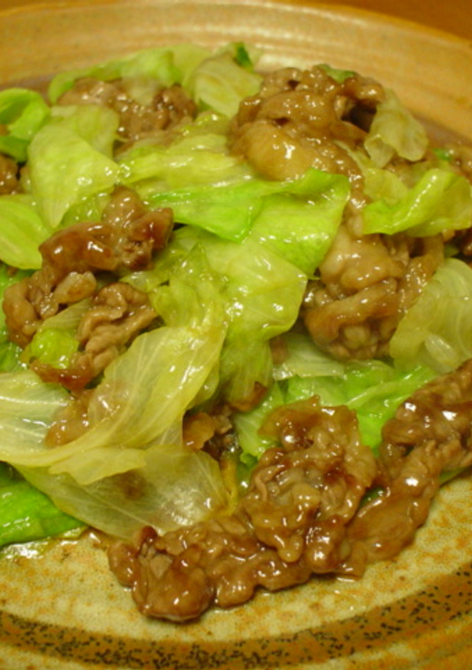 しゃき♪レタスと牛肉のオイスター炒め-レシピのメイン写真