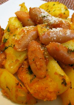 ポテトとウインナー❀ฺカレーケチャップ-レシピのメイン写真