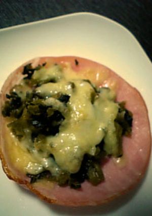 酔っ払いでも作れる☆高菜のハムチーズ焼き-レシピのメイン写真