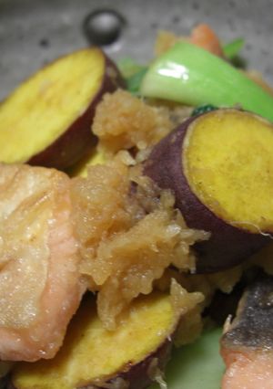 野菜もたっぷり～鮭のおろし和え-レシピのメイン写真