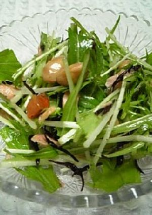 水菜と大豆とひじきのサラダ-レシピのメイン写真