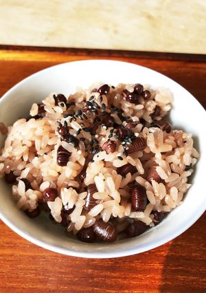 カンタン炊飯器でお赤飯の炊き方-レシピのメイン写真
