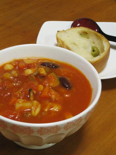 食べるスープ野菜11品チリトマトスープ-レシピのメイン写真