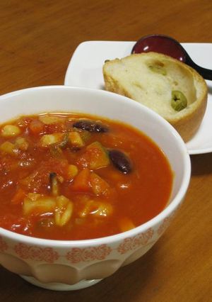 食べるスープ野菜11品チリトマトスープ-レシピのメイン写真