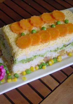 本当に、あるもので作る押し寿司祝い寿司！-レシピのメイン写真
