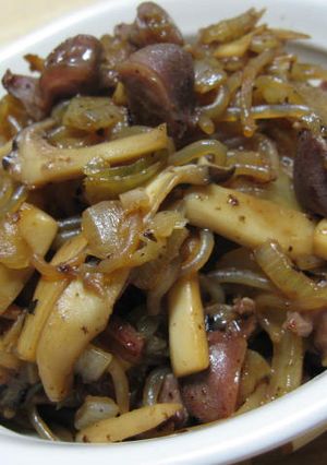 砂ぎも（ズリ）ですき焼き似？！-レシピのメイン写真