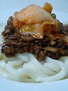 焼肉的ジャージャーうどん♪-レシピのメイン写真
