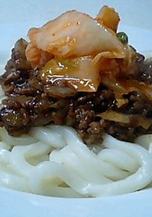 焼肉的ジャージャーうどん♪-レシピのメイン写真