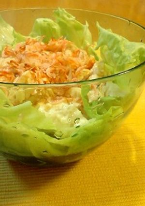 ひやっこ豆腐のレタスサラダ-レシピのメイン写真