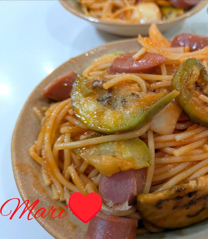 白なす美味しい！フライパンでナポリタン-レシピのメイン写真