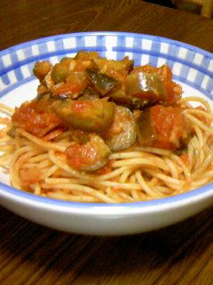ナスとベーコンのトマトスパゲティ-レシピのメイン写真