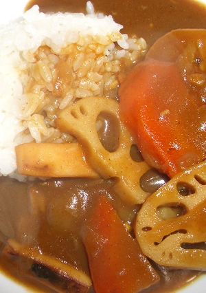 しゃっきしゃっき♪レンコンとイカのカレー-レシピのメイン写真